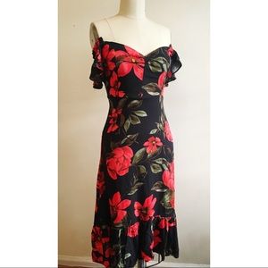 Anemone Floral Midi Dress